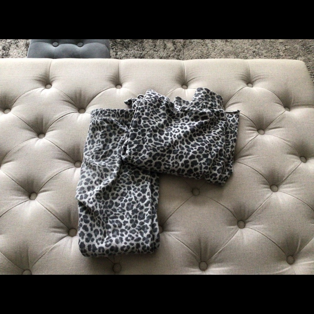 Animal print matching jogger set